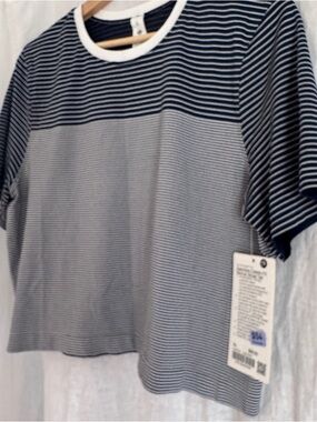 NWT Lululemon Mariners Stripe Classic Tee